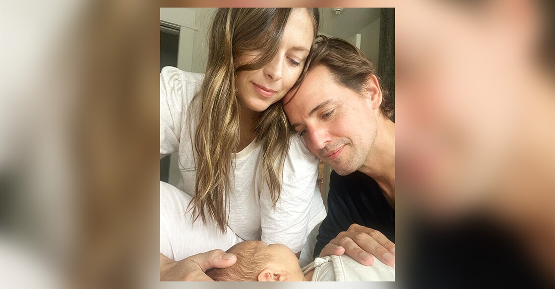 Sharapova shared a picture of the newborn along with her fiance. Photo: Instagram@mariasharapova 