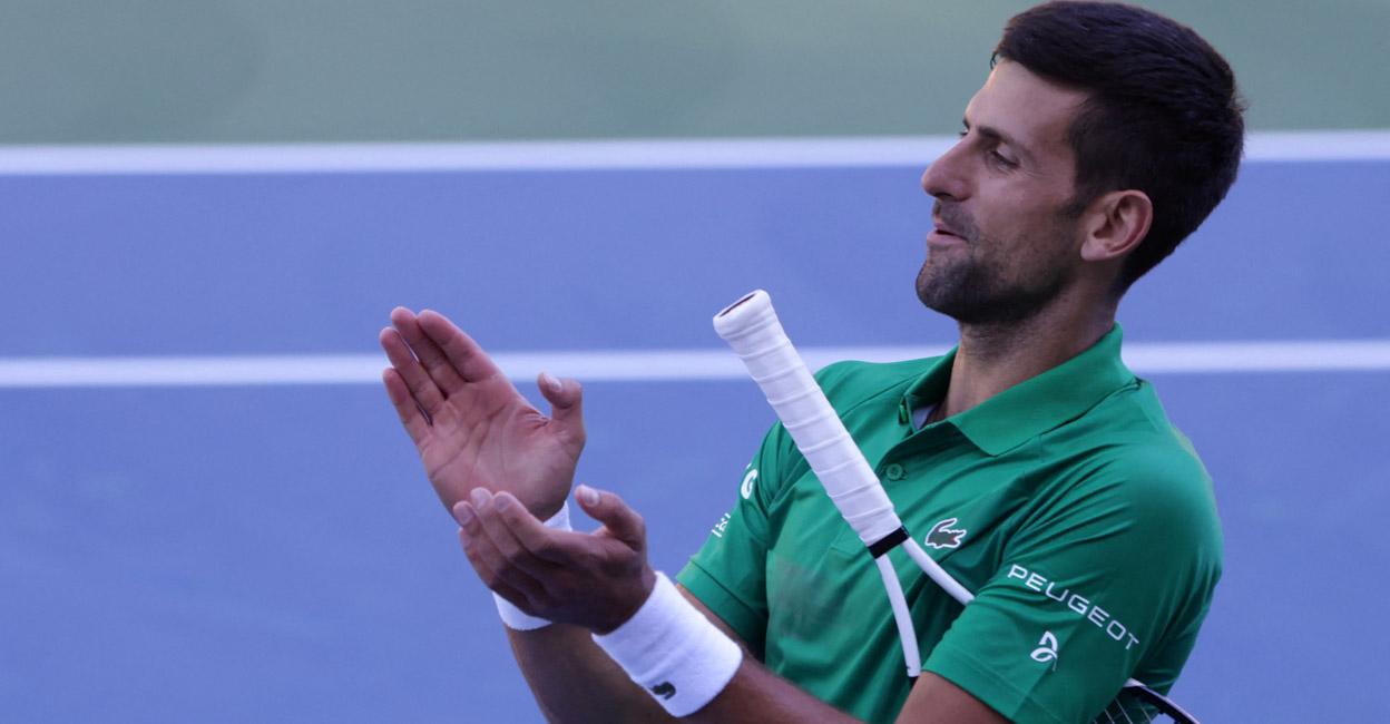 Novak Djokovic Novak Djokovic reacts during the opening of a regional tennis centre in Visoko, Bosnia and Herzegovina. File photo: Reuters/Dado Ruvic