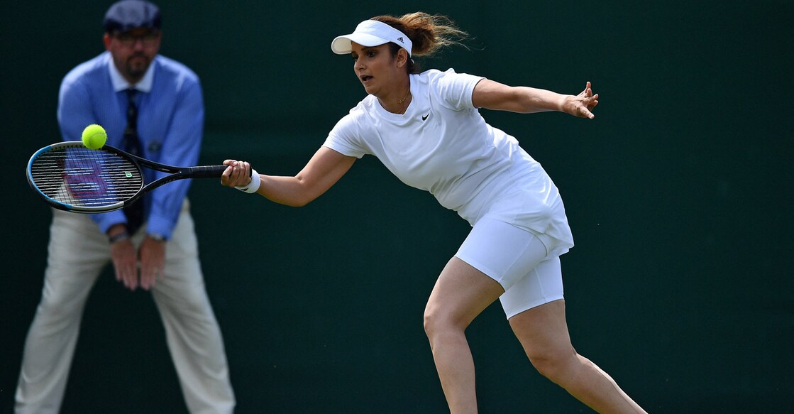 Sania Mirza is playing in her final Wimbledon. File photo: AFP/Ben Stansall