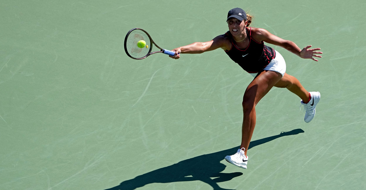 Madison Keys makes a return to Elena Rybakina in the quarterfinals. Photo:AFP/ Dylan Buell