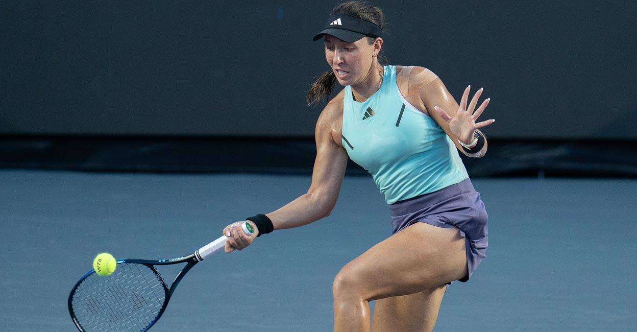 Jessica Pegula makes a return to Aryna Sabalenka. Photo: USA TODAY Sports/Susan Mullane via Reuters