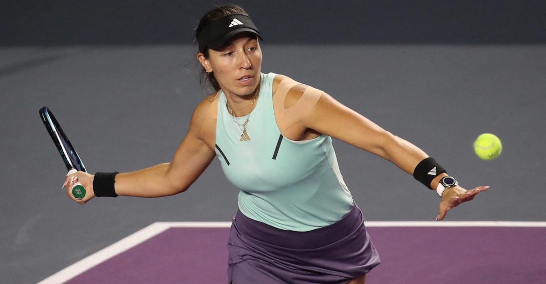 Jessica Pegula in action against Coco Gauff. Photo: Reuters/Henry Romero