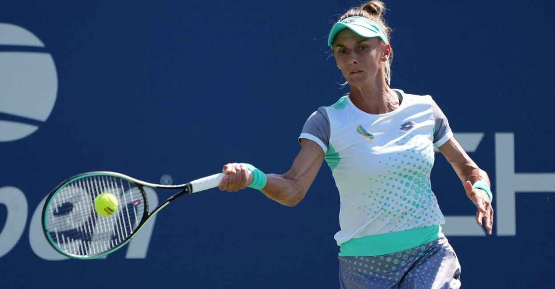 Lesia Tsurenko in action against Paula Badosa at the 2022 US Open. File photo: USA TODAY Sports/Reuters/Jerry Lai