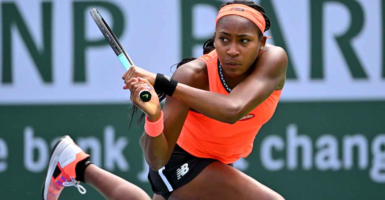 Coco Gauff makes a return to Aryna Sabalenka in the quarterfinals of the BNP Paribas Open. Photo: USA TODAY Sports/Reuters/Jayne Kamin-Oncea