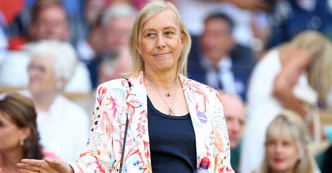 Martina Navratilova in the royal box ahead of the Wimbledon 2022 final between Elena Rybakina and Ons Jabeur. File photo: Reuters/Hannah Mckay