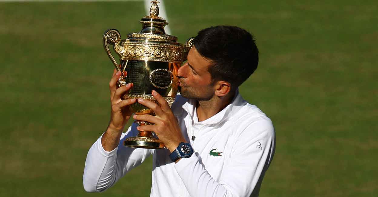 Novak Djokovic  received 2 million pounds for winning the Wimbledon last year. File photo: Reuters/Hannah Mckay