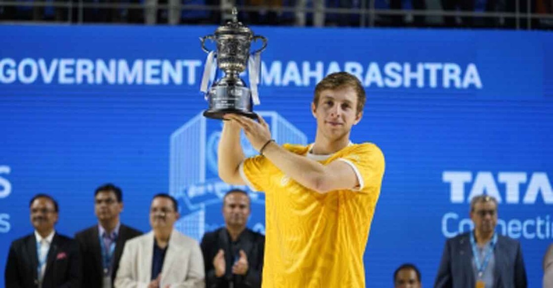 Tallon Griekspoor won the Tata Open Maharashtra 2023 title. File photo: IANS