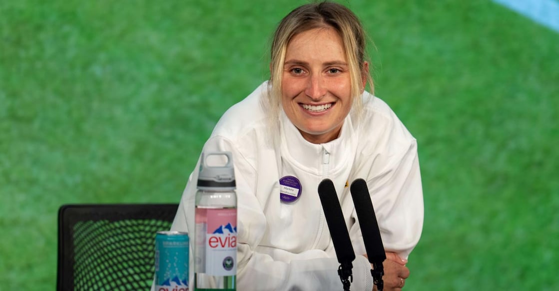 Marketa Vondrousova became the first unseeded player to win the Wimbledon women's singles title. File photo: AFP./Joe Toth