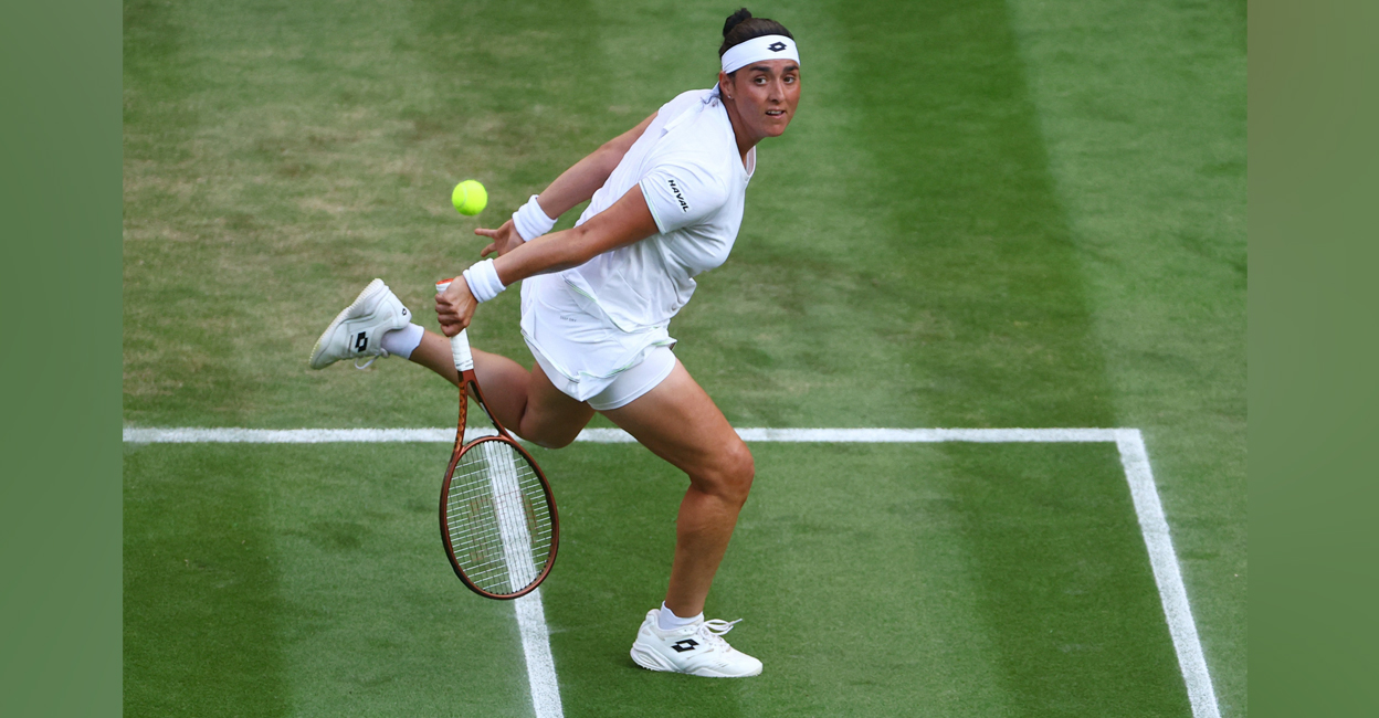 Tunisia's Ons Jabeur in action during her second round match against China's Zhuoxuan Bai. Photo: Reuters/Hannah Mckay