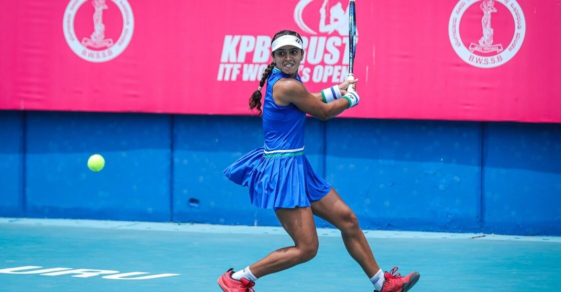 Ankita Raina will meet Japan's Haruka Kaji for a place in the semifinals. File photo: IANS