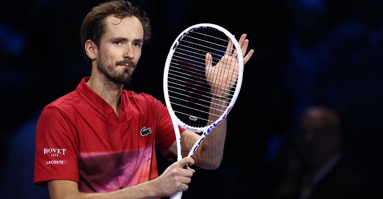 Medvedev suggested staging the top tournaments earlier in the year. Photo: Reuters/Guglielmo Mangiapane 