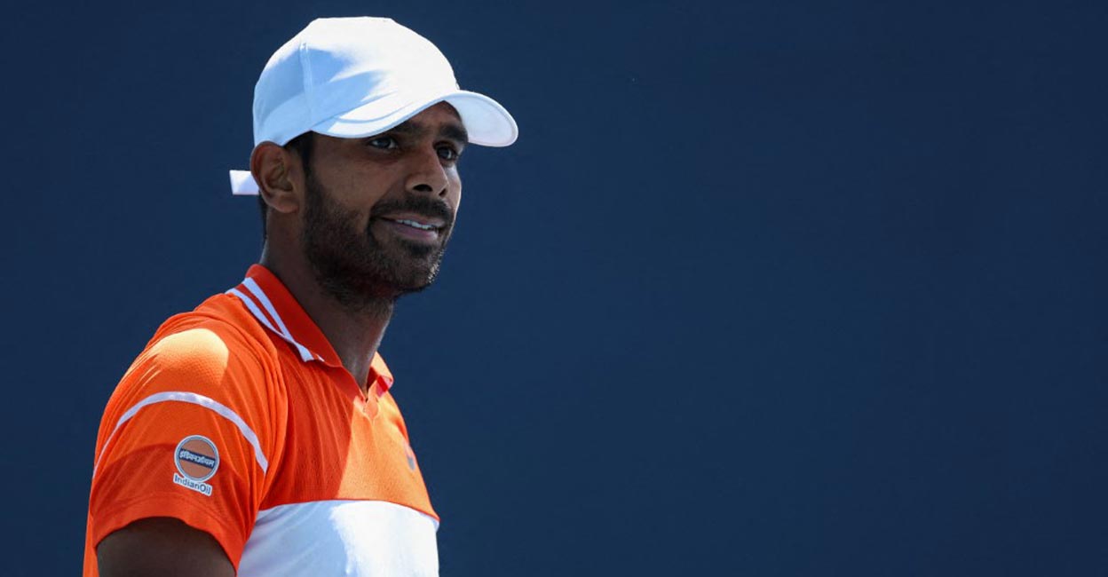 It was Nagal's third victory over a top-50 player and second time in the current season. File photo: AFP/ Brennan Asplen 