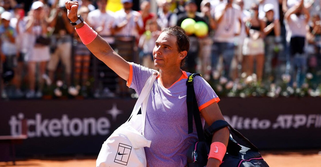 Rafael Nadal Rafael Nadal waves to the fans as he walks off the court after losing to Hubert Hurkacz. Photo: Reuters/Guglielmo Mangiapane