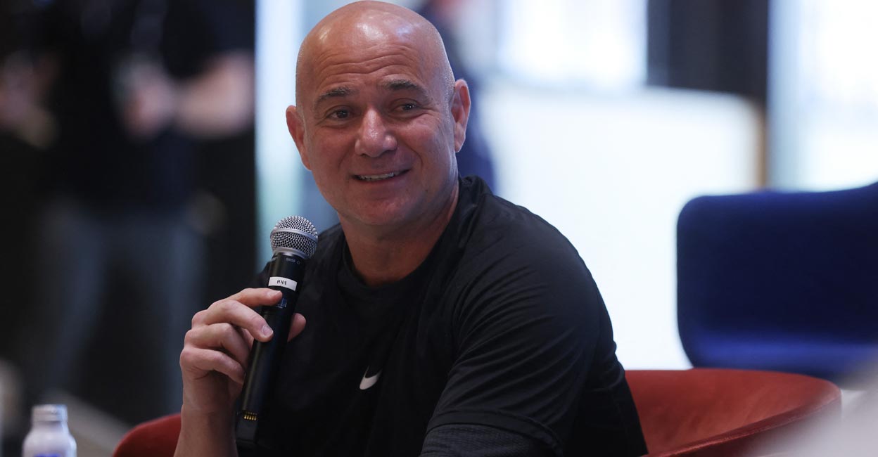 Andre Agassi Andre Agassi at the new Life Time PENN 1 next to Madison Square Garden in New York City on May 4. File photo: AFP/Mike Stobe