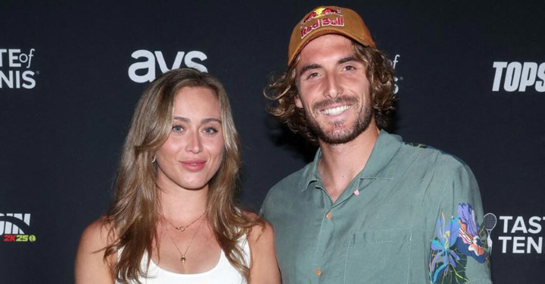 Paula Badosa and Stefanos Tsitsipas at the Hyatt Indian Wells Resort & Spa on March 4, 2024. File photo: AFP/Rich Polk