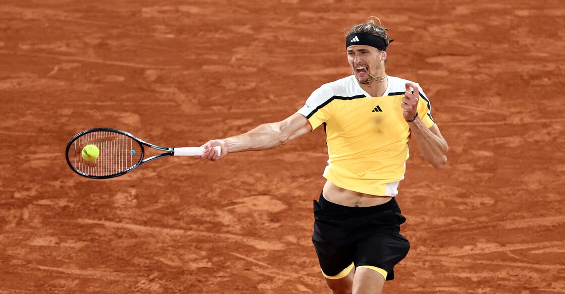 Germany's Alexander Zverev in action during his third round match against Netherlands' Tallon Griekspoor. Photo: Reuters/Stephanie Lecocq