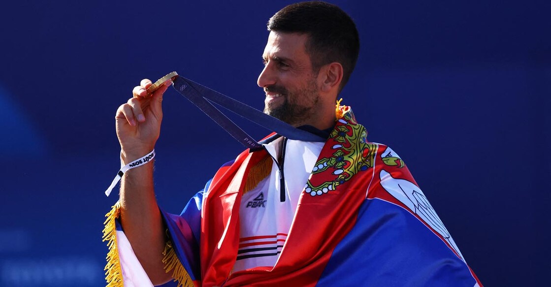 Novak Djokovic won the Olympic gold at Paris 2024. File photo: Reuters/Stephanie Lecocq