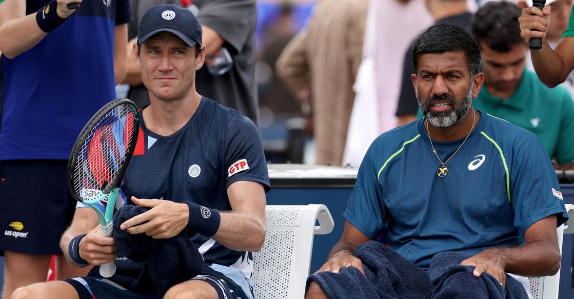 Matthew Ebden and Rohan Bopanna lost in the third round. File photo: AFP/Mike Stobe