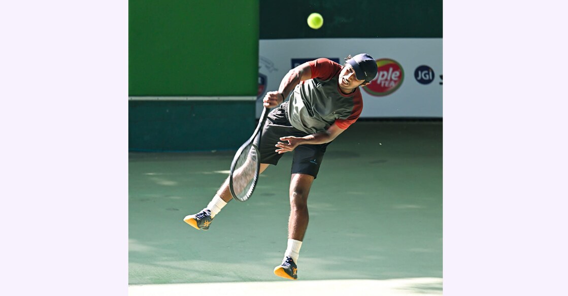 Kerala's Sabarinath V S in action during the qualifying round. Photo: Special arrangement