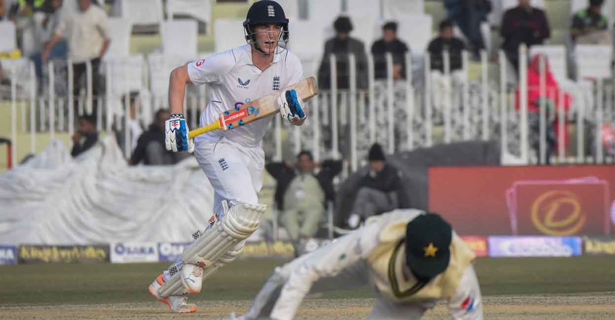 England's Harry Brook en route to his hundred in the Rawalpindi Test. File photo: Reuters/Waseem Khan