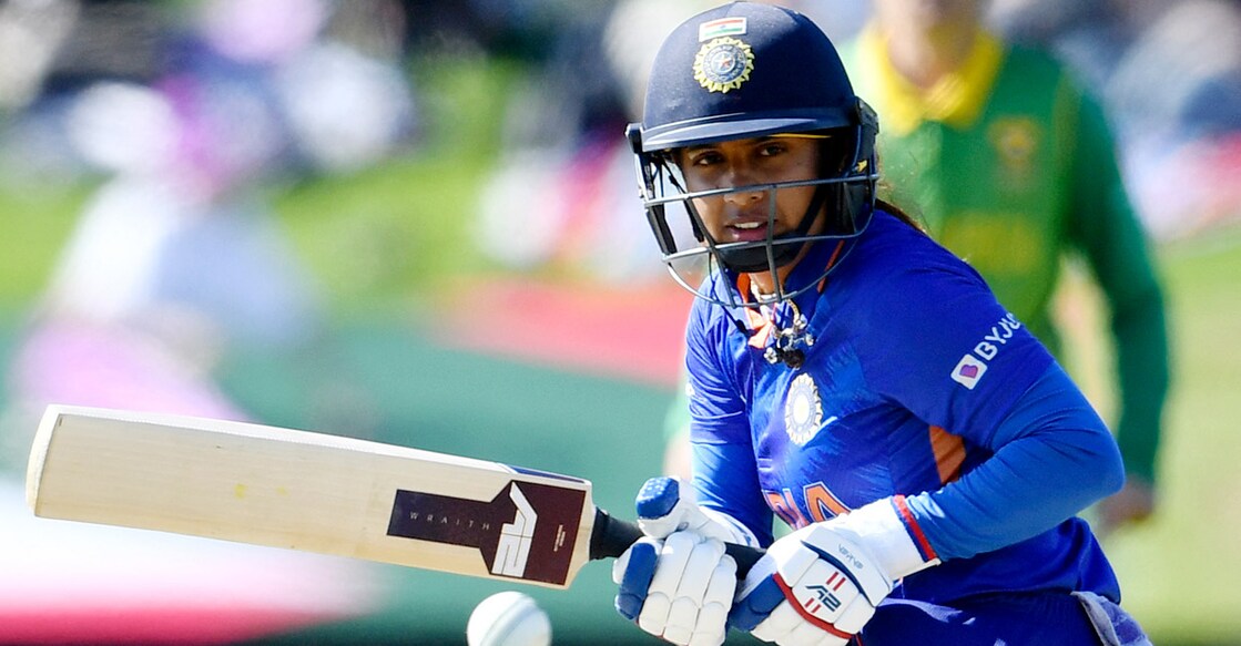 Mithali Raj in action against South Africa in the ODI World Cup played earlier this year. File photo: AFP/Sanka Vidanagama