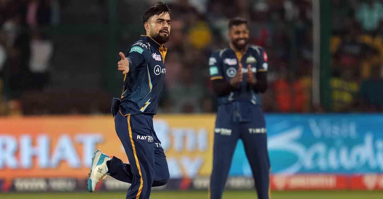 Rashid Khan had a splendid IPL 2023 for Gujarat Titans. File photo: PTI/Shailendra Bhojak