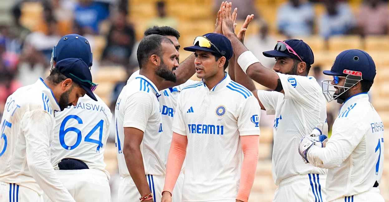 Team India India proved too good for Bangladesh in the opening Test. Photo: PTI/R Senthilkumar