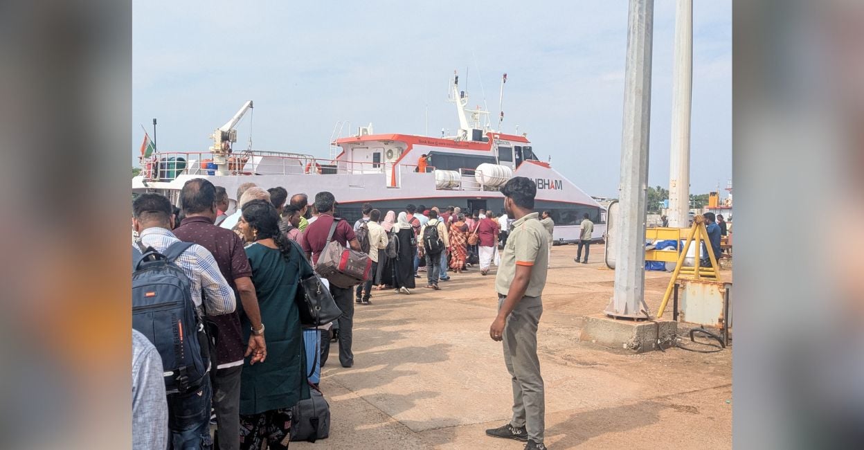 Travel (1248 x 650 px) - 1 At the Nagapattinam ferry terminal. Photo: Paul Zacharia