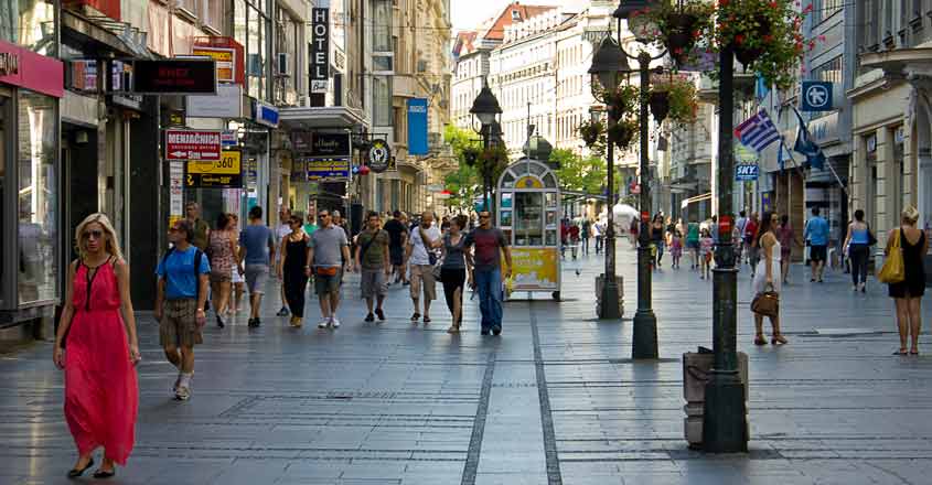 Belgrade square: Where lovers gather to laugh and make merry Belgrade square: Where lovers gather to laugh and make merry