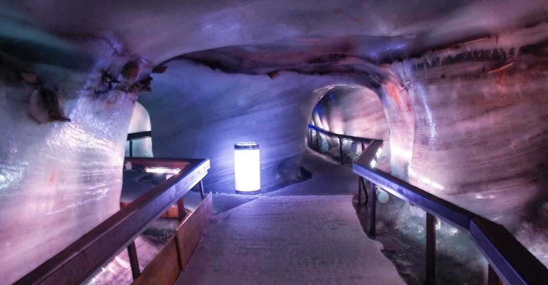 Man-made ice cave at the Mount Titlis. (Photo Credit: Swiss Government)