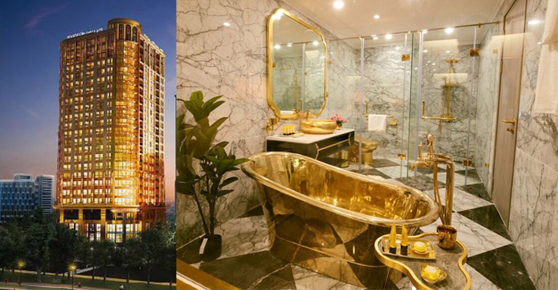 Come, live like a king in this golden hotel