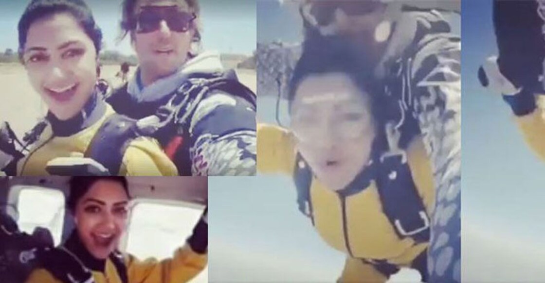 Mamta Mohandas flies like a bird at 18,000 feet