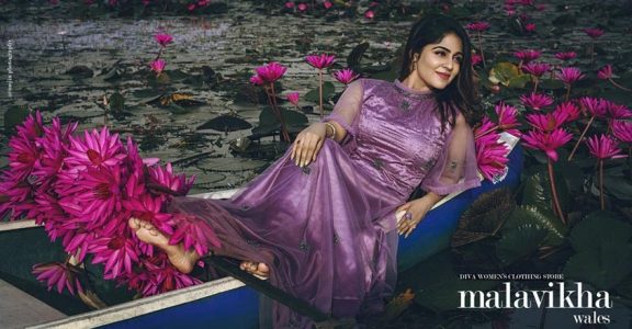 Malavika Wales' breathtaking date with water lilies of Malarikkal Malavika Wales' breathtaking date with water lilies of Malarikkal