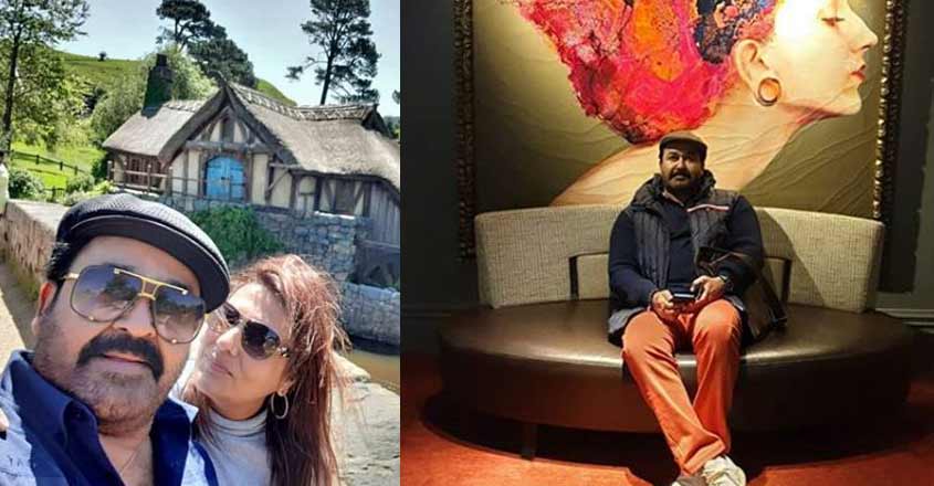 Mohanlal is on a vacation spree in New Zealand Mohanlal is on a vacation spree in New Zealand