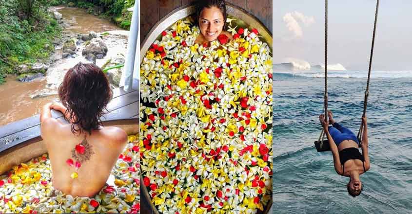 Amala Paul wows fans with her 'flower bath' photos from Bali Amala Paul wows fans with her 'flower bath' photos from Bali