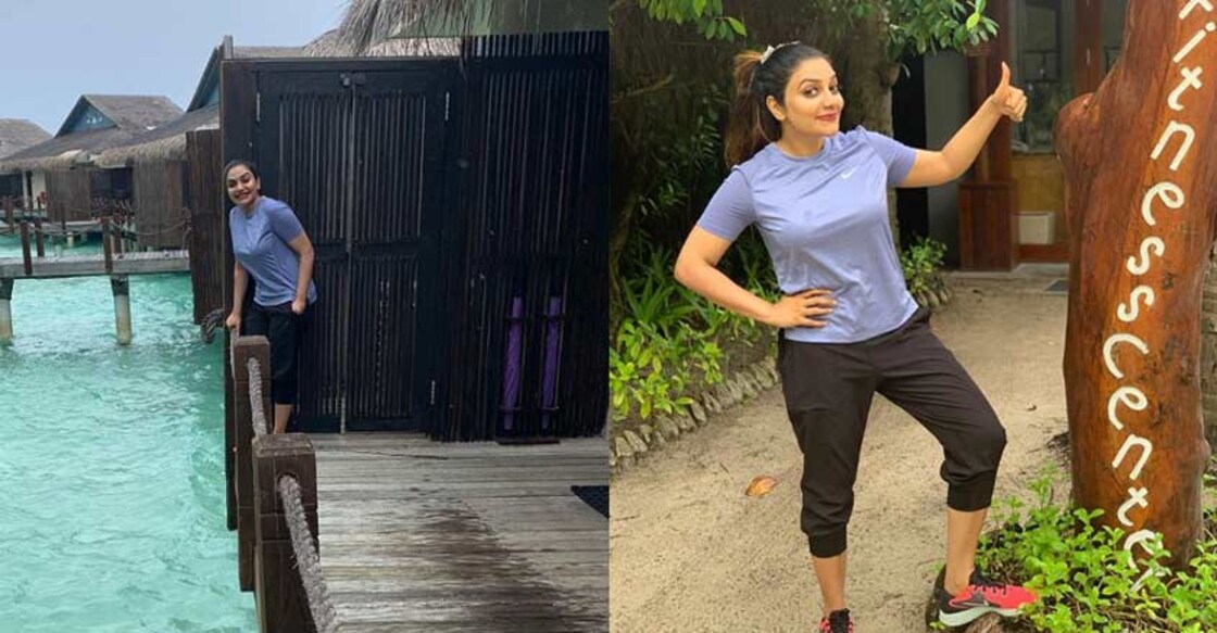 Rimi Tomy is on vacation mode in Maldives