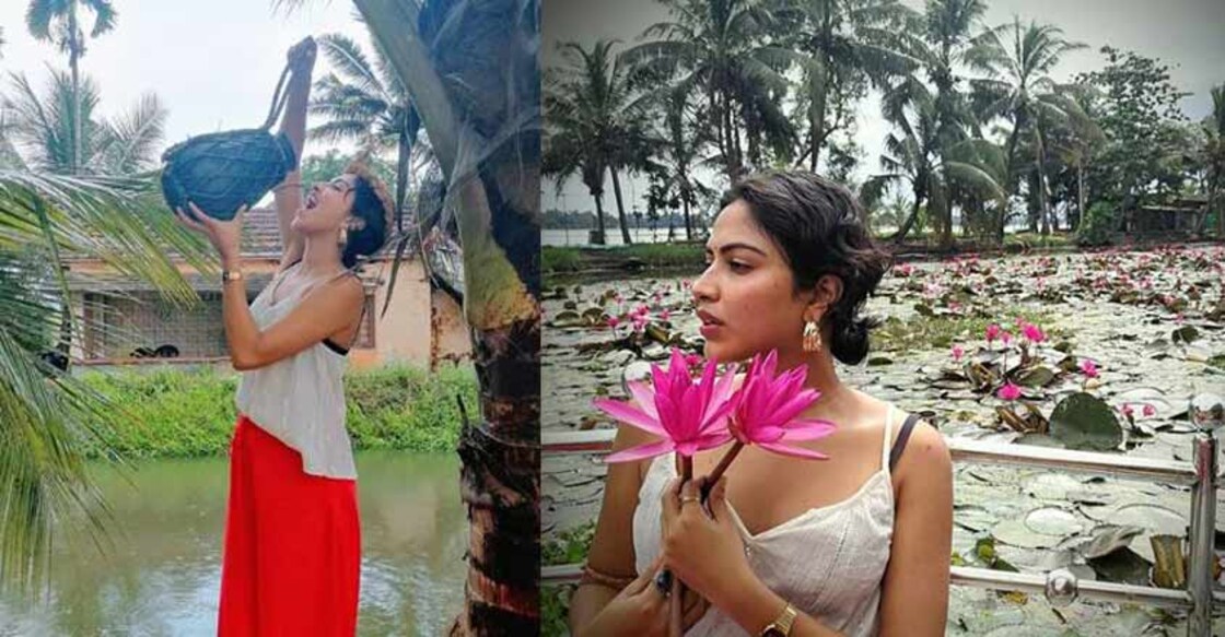Actress Amala Paul is on vacation mode in Alappuzha