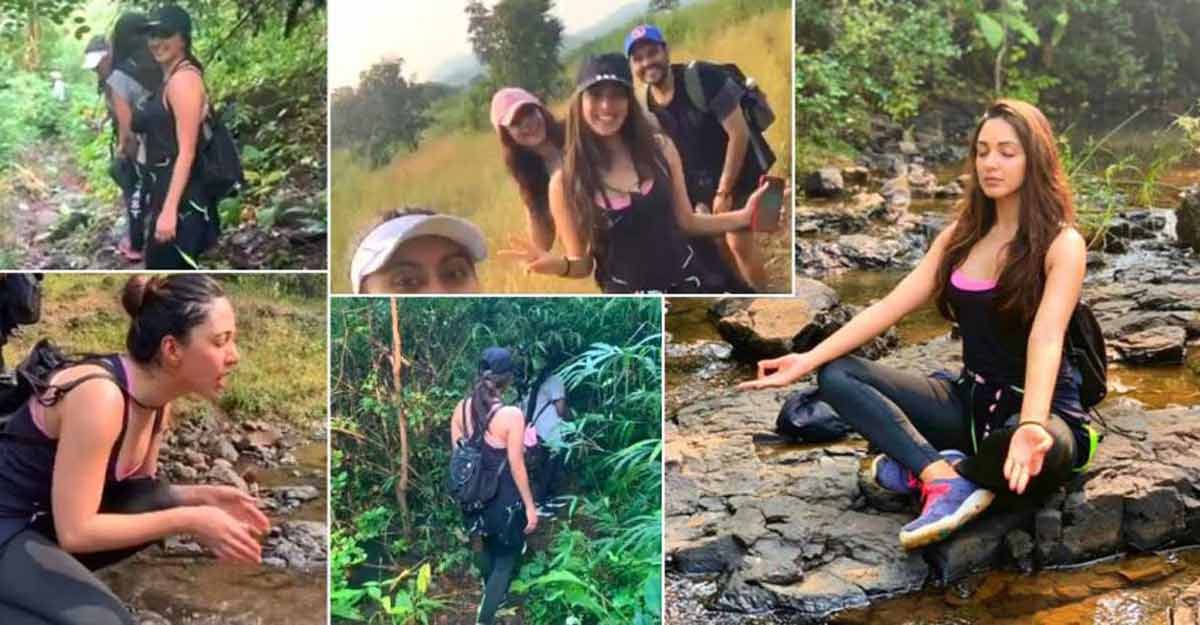 Actress Kiara's tryst with trekking in Maharashtra forests Actress Kiara's tryst with trekking in Maharashtra forests
