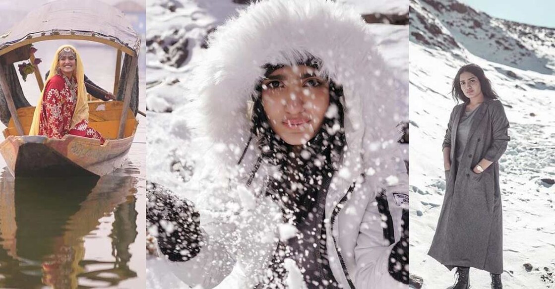 The girl at the Dal lake: Sania Iyyappan's trip to snow-capped mountains of Kashmir