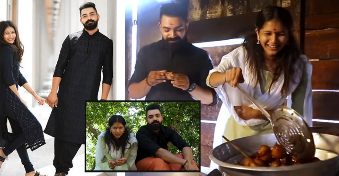 Actress Juhi Rastogi visits Thirunelli temple with her fiance