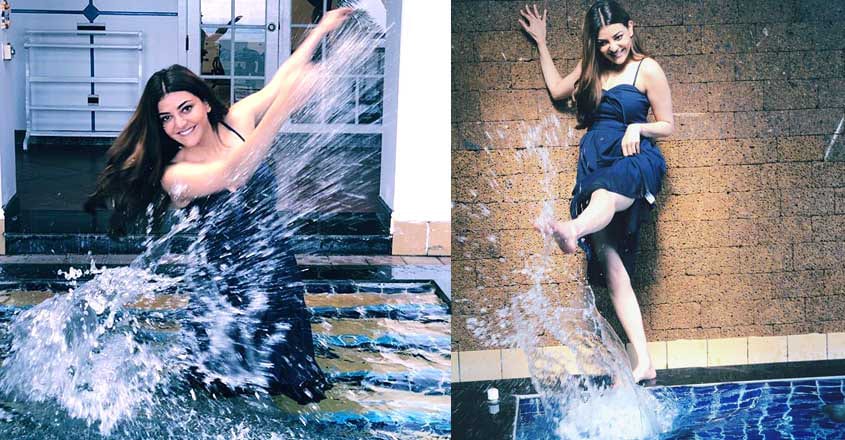 Kajal Aggarwal's poolside photos from her Orissa trip go viral Kajal Aggarwal's poolside photos from her Orissa trip go viral