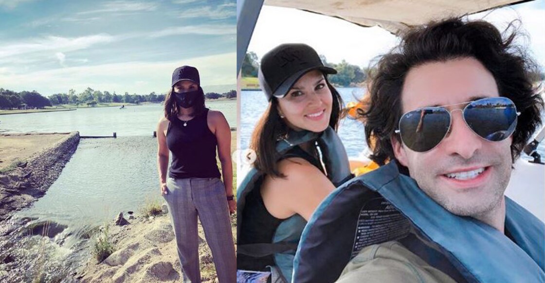 Sunny Leone spends merry afternoon with family at Balboa Lake