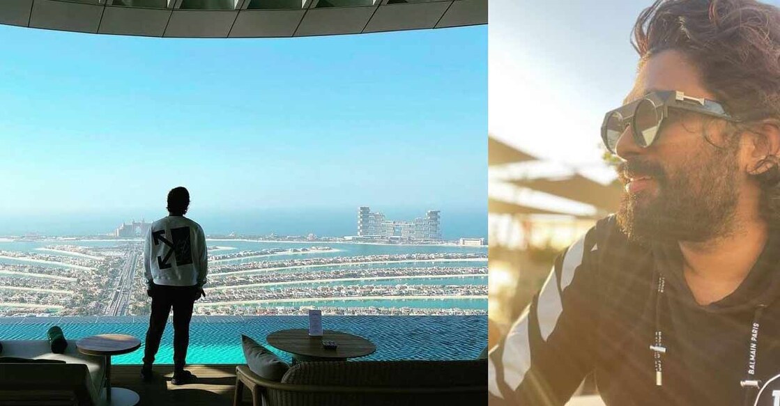 Allu Arjun holidaying in Dubai. Photo: Allu Arjun's Instagram account