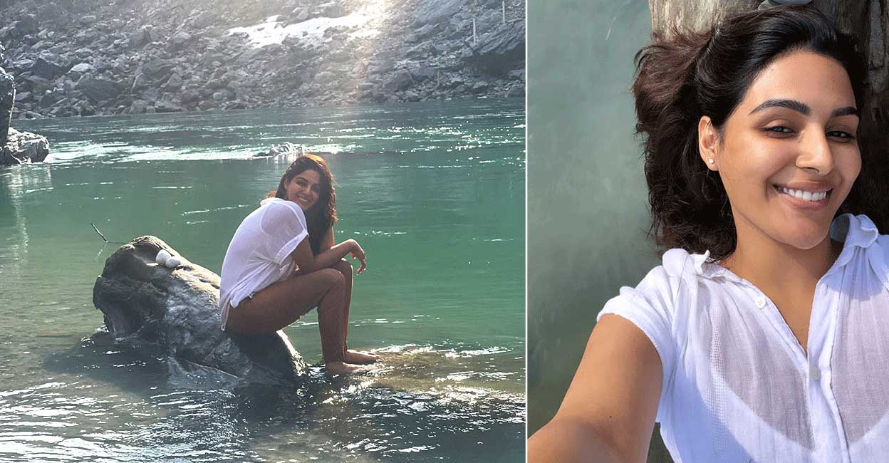 Actress Samyuktha’s day out in enchanting Uttarakhand Photo: Twitter @iamsamyuktha_