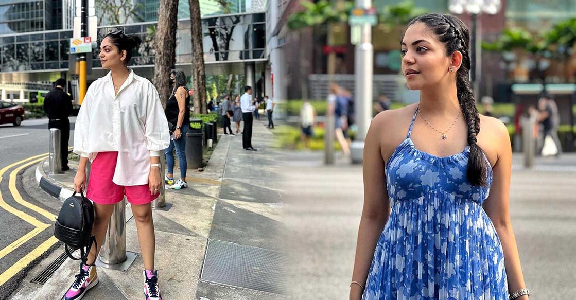 Ahaana Krishna shares her travel escapades in Singapore. Photo: Instagram/ ahaana_krishna