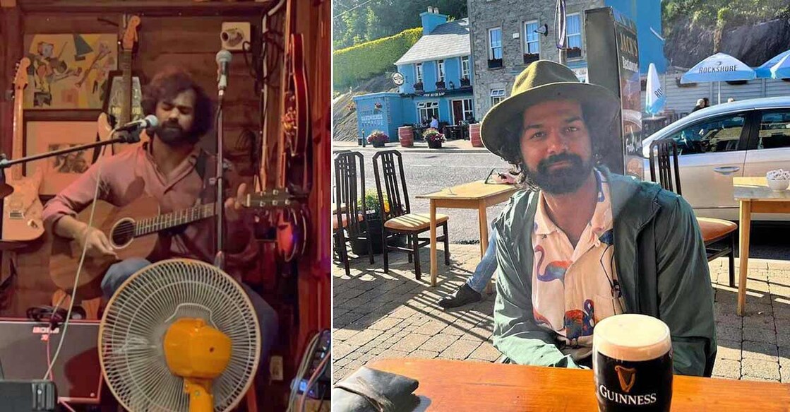 Earlier, Pranav had posted a video in which he is seen playing a guitar and singing in a café.  Photos: Instagram @pranavmohanlal