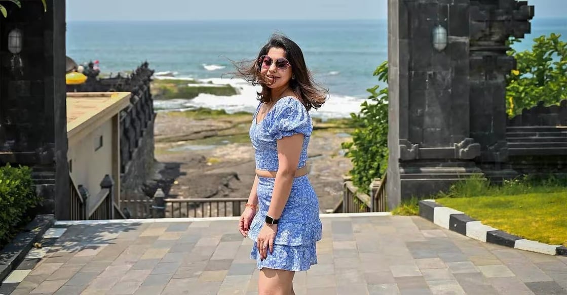 meera-nandan Meera Nandan at Tanalot Temple in Bali. Photo: Instagram/@bali_nandan