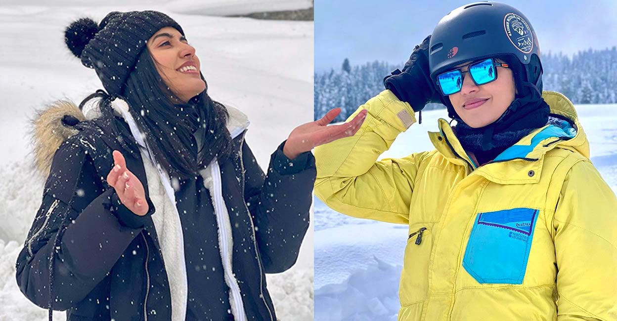 Anju Kurian enjoys the perfect winter holiday in snow filled Kashmir Anju Kurian is currently enjoying a relaxing holiday in the snowy Kashmir valley. Photo: Instagram @anjutk10