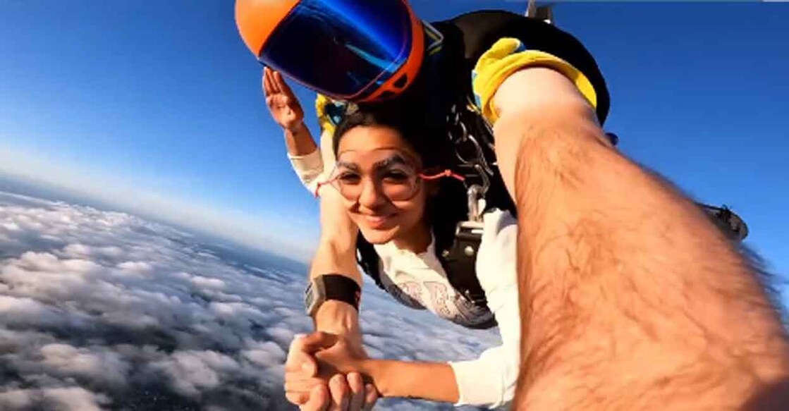Sharing a video of the dive, Saniya Iyappan wrote, “Dreams do come true-but very rarely twice! Photo: Instagram/@_saniya_iyappan_