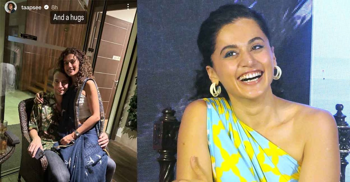 Taapsee Pannu and her beau Mathias Boe. Photos: IANS